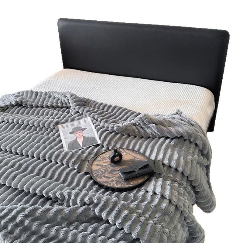 Women's Ultra-Soft Cuddly Blanket with Wave Structure Bowlift