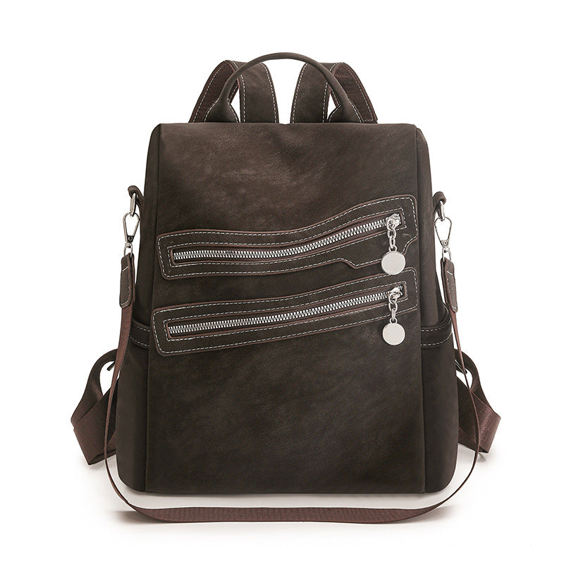 Stylish Multi-Zippered Backpack Bowlift