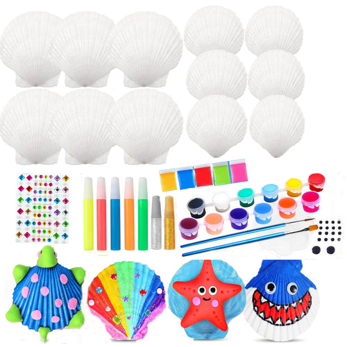 Unisex Creative Craft Set with Shells and Colors Bowlift