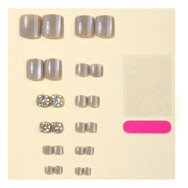 Artificial nail set with luxurious 3D decorations and elegant style elements Bowlift