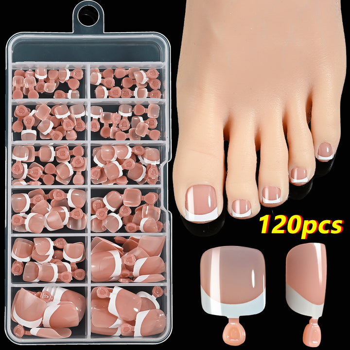Premium French Tip Toenail Art Set Bowlift
