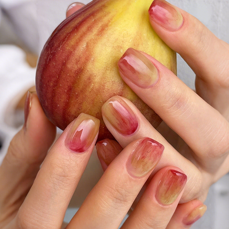 Artificial Nail Set with Elegant Gradient Bowlift