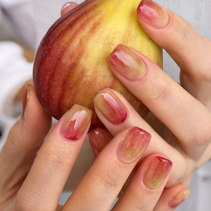 Artificial Nail Set with Elegant Gradient Bowlift