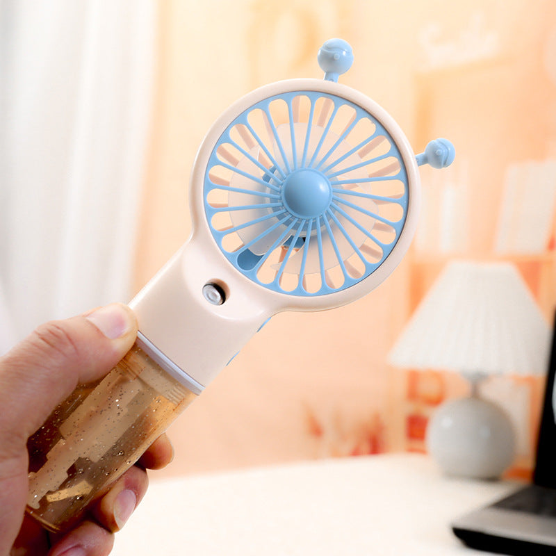 Ladies portable spray fan with ergonomic design Bowlift