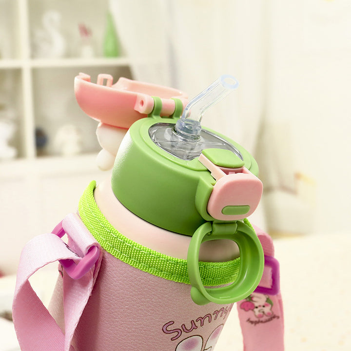 Ladies Insulated Water Bottle with Cute Dinosaur Design Bowlift