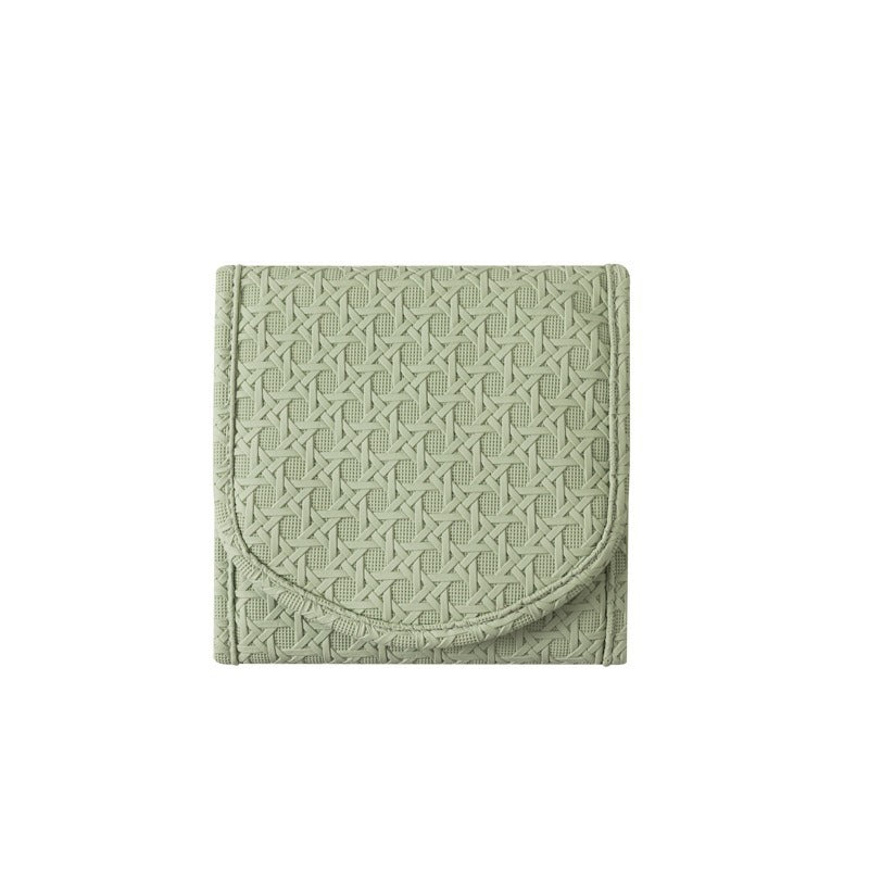 Quilted Foldable Travel Jewelry Organizer Roll with Zipper Pockets Bowlift