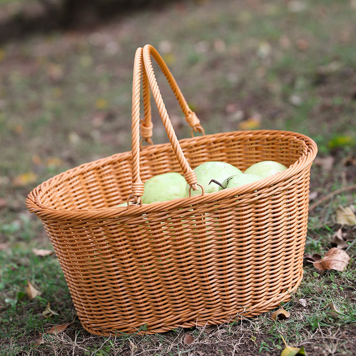 Unisex Handcrafted Basket with Sturdy Handles Bowlift