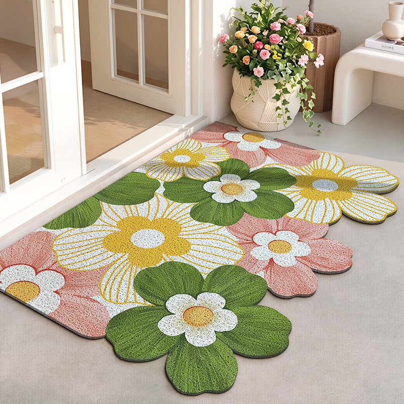 Floral Patterned Indoor Area Mat Bowlift