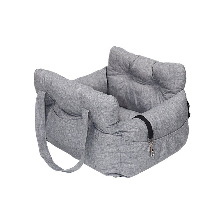 Dog car seat with adjustable safety belt Bowlift