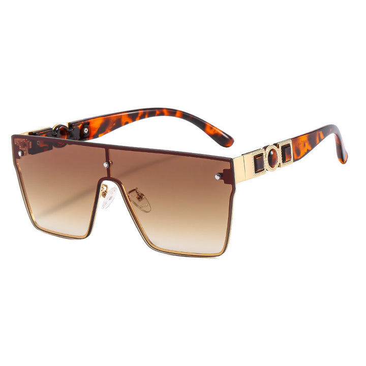 Women's oversized transparent sunglasses with fashionable frame Bowlift