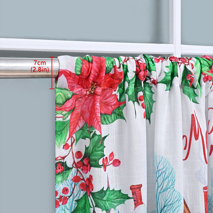 Festive Holiday Window Valance