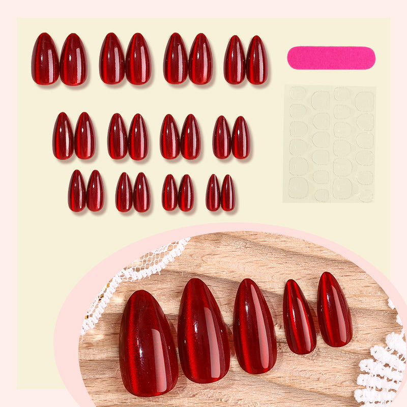 Acrylic nail set with glamorous design and flexible shape Bowlift