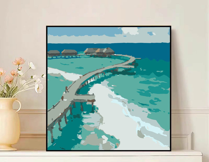 Scenic Mountain Landscape Canvas Art Bowlift