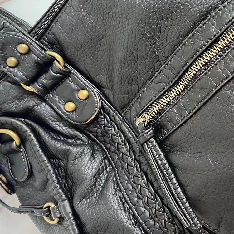Ladies Shoulder Bag PU Leather Spacious with Laptop Compartment and Adjustable Strap | Bowlift