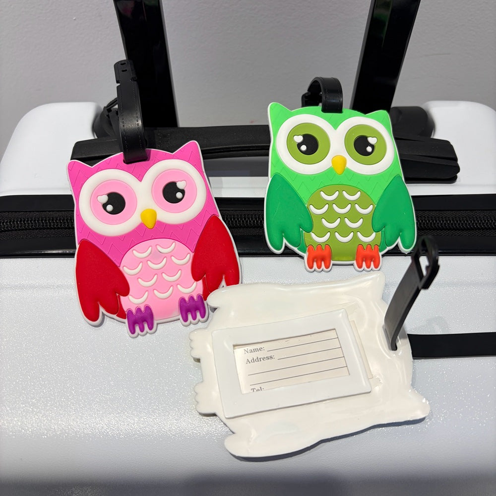 Owl-Shaped Luggage Tag Bowlift