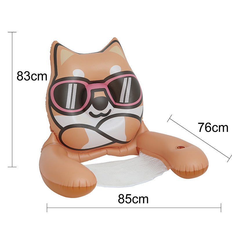 Women's Inflatable Swimming Ring with Watermelon Design Bowlift