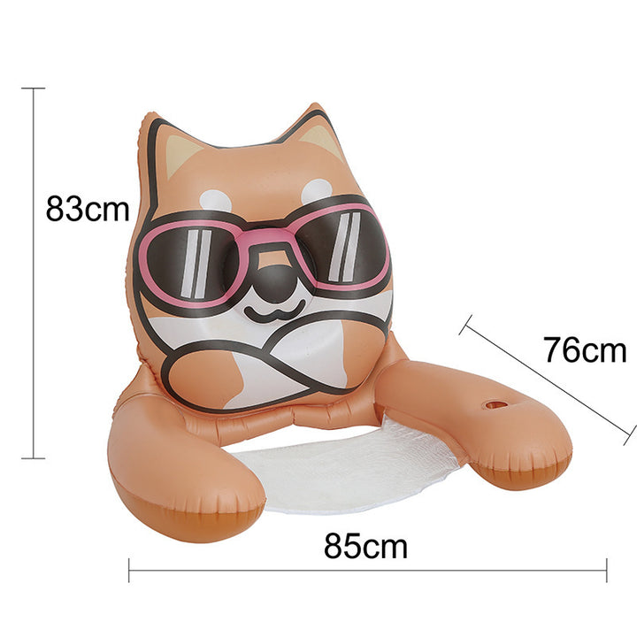 Women's Inflatable Swimming Ring with Watermelon Design Bowlift