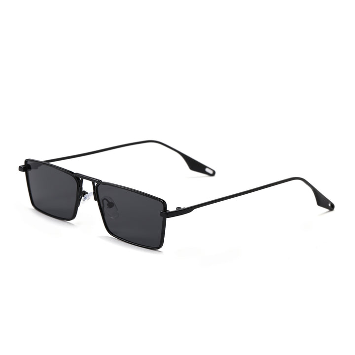 Women's elegant square sunglasses with narrow metal frame and UV protection Bowlift