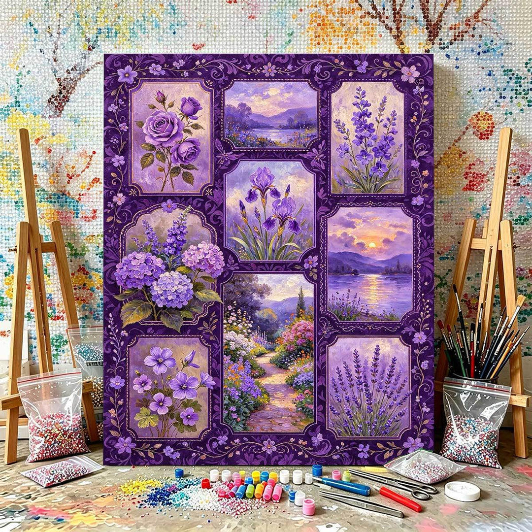 DIY Flower-Themed Paint by Numbers Kit Bowlift