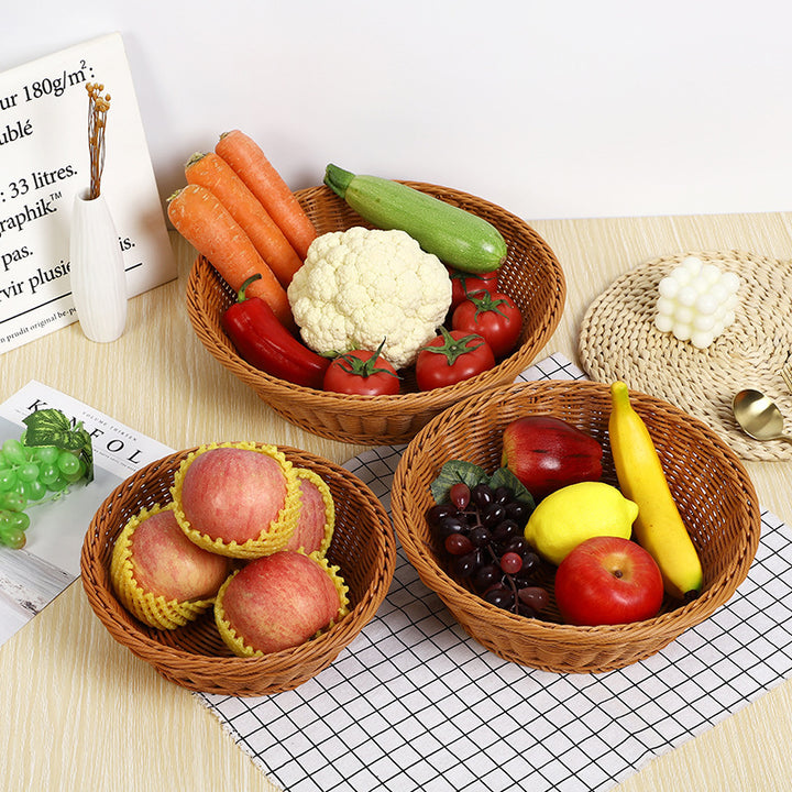 Decorative Woven Fruit Serving Bowl Bowlift