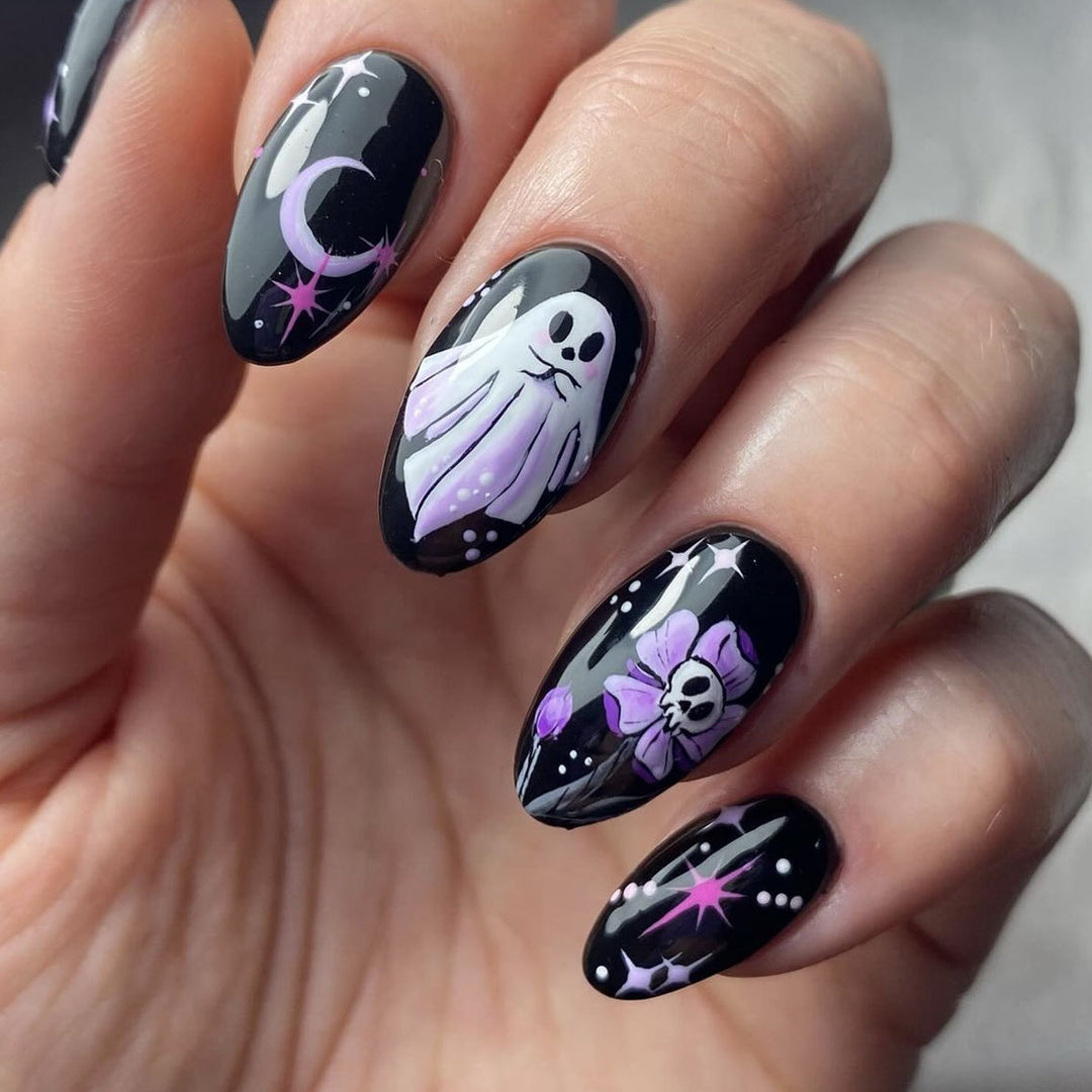 Halloween-Themed Gel Nail Art Set Bowlift