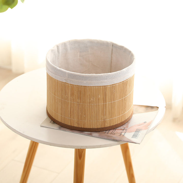 Elegant Storage Baskets Made of Natural Bamboo Bowlift