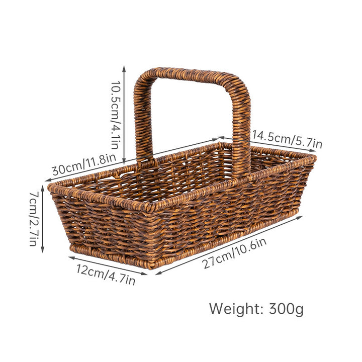 Handcrafted Wicker Storage Caddy Bowlift