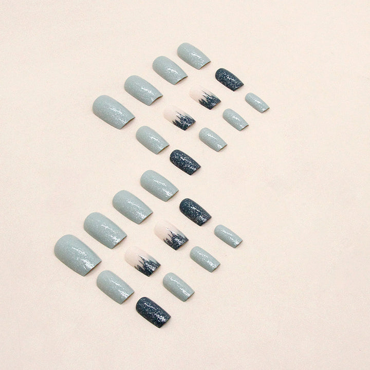 Gradient Glitter Gel Nail Tips Set Bowlift