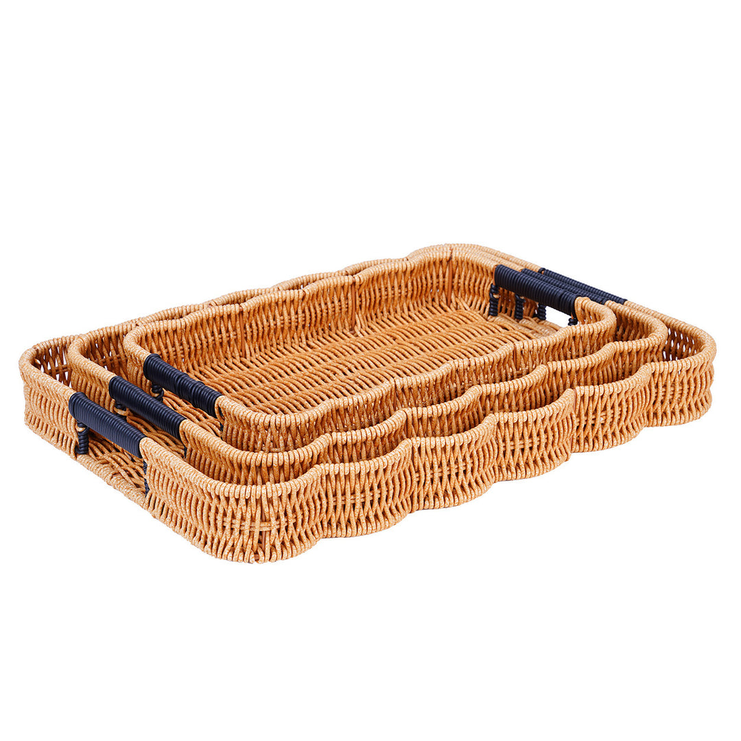 Woven Decorative Serving Tray Bowlift