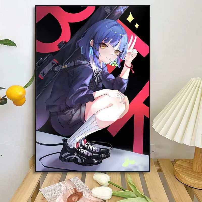 Anime-Inspired Character Wall Art Print Bowlift