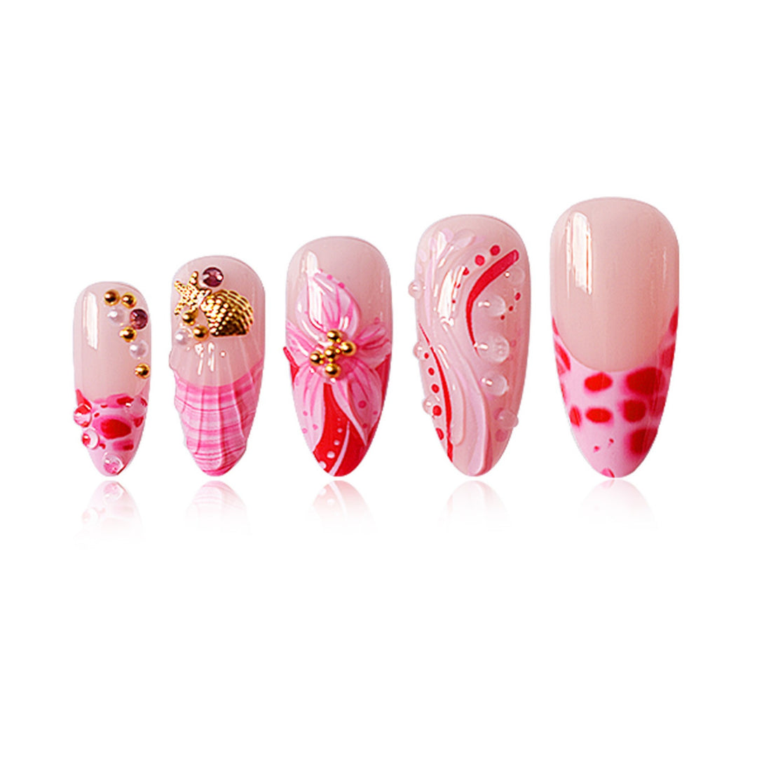 Decorative Stiletto Nail Art Extensions Bowlift