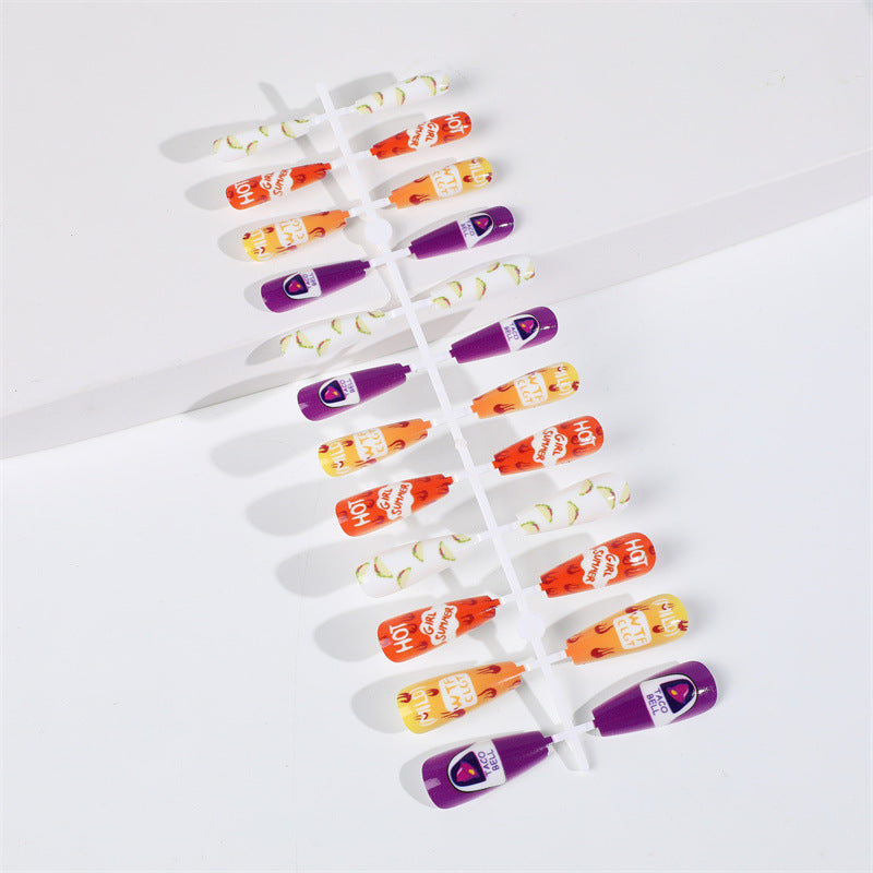 Creative artificial nails with colorful and unique designs Bowlift