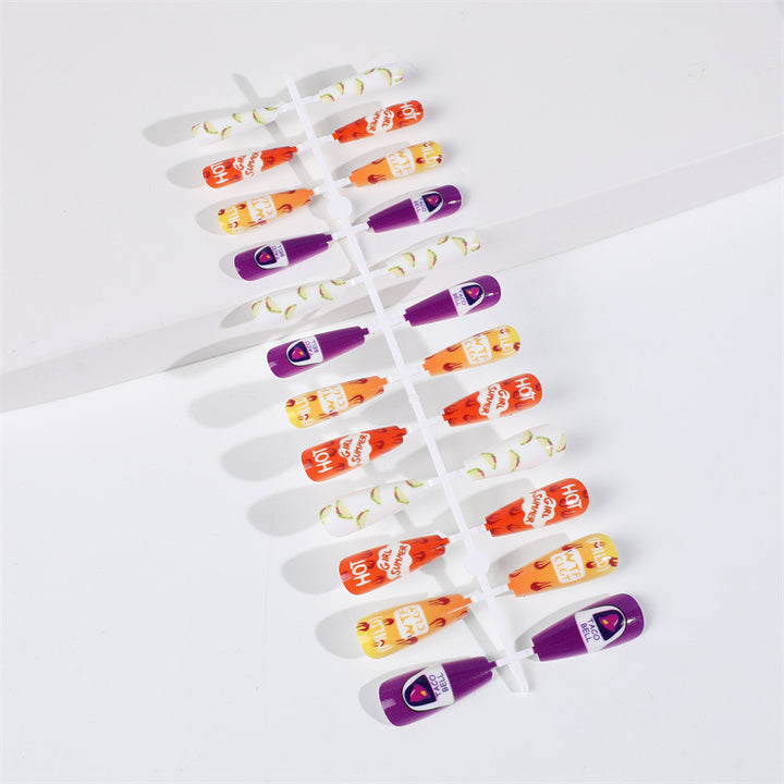 Creative artificial nails with colorful and unique designs Bowlift