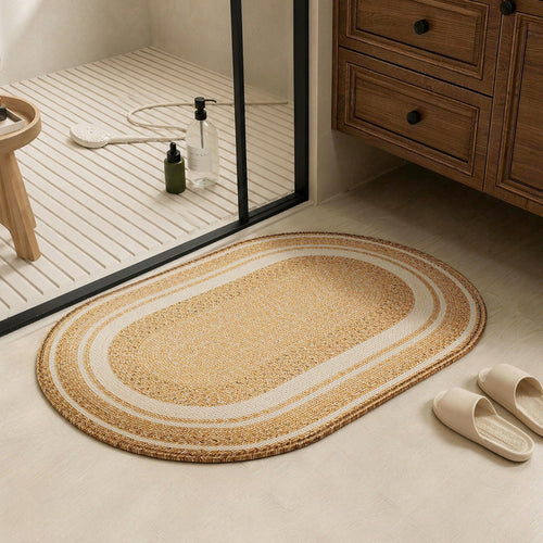 Natural Fiber Bath Rug Bowlift