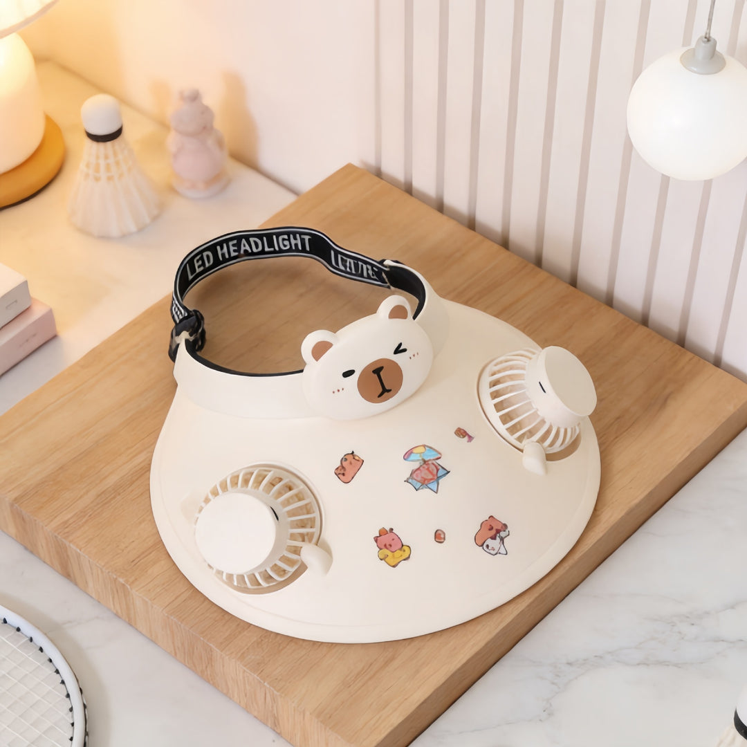 Ladies Toy Fan with Fun Animal Design Bowlift