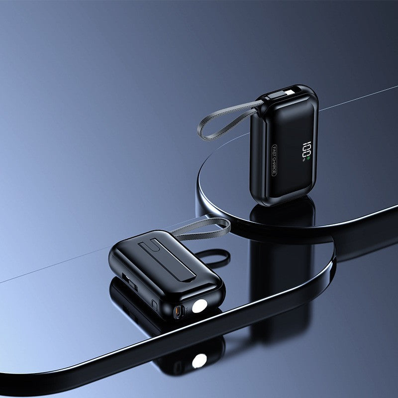 Portable power bank with compact charging and innovative carrying bag Bowlift