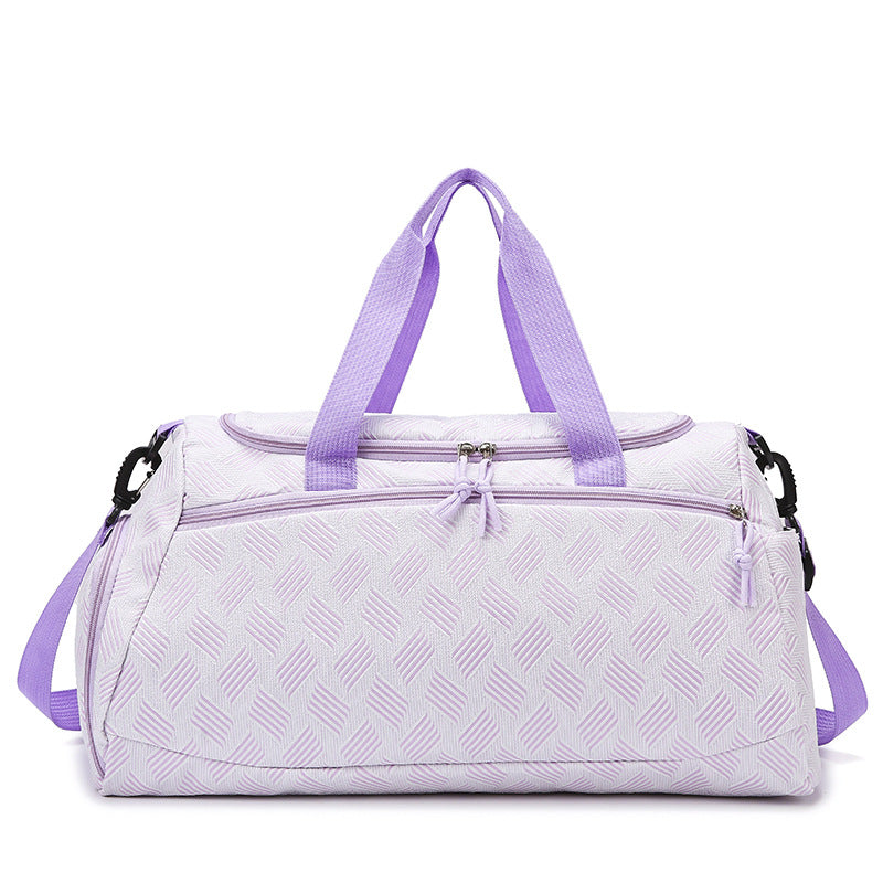 Stylish Textured Travel Duffel Bag Bowlift