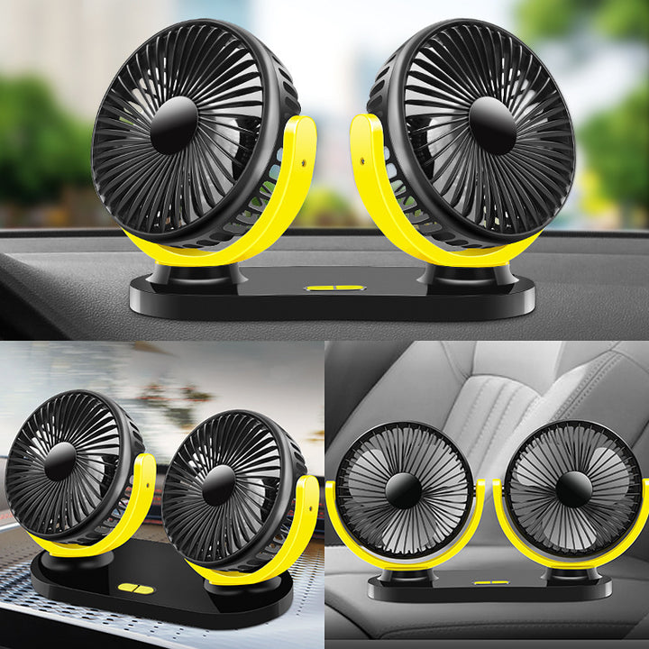 Dual-Head Rechargeable Desk Fan Bowlift