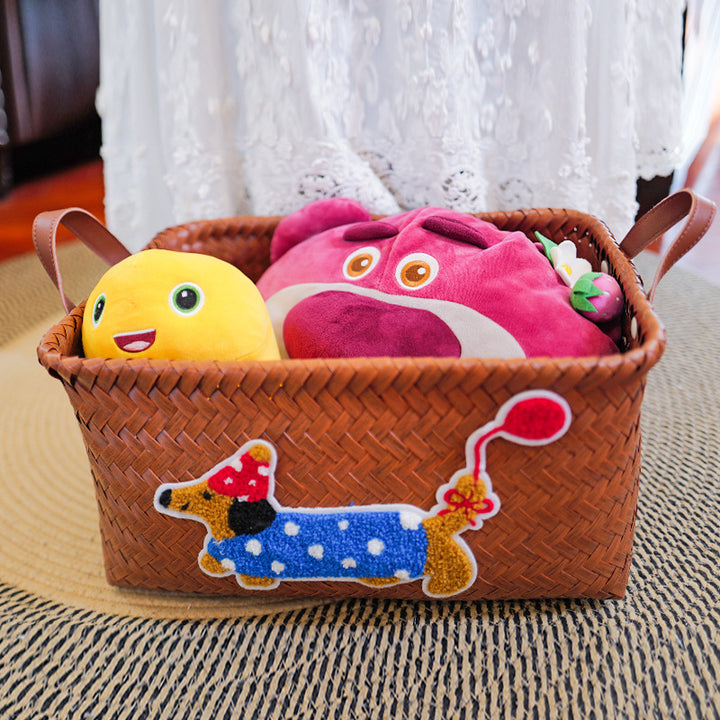 Playful storage basket with animal pattern Bowlift