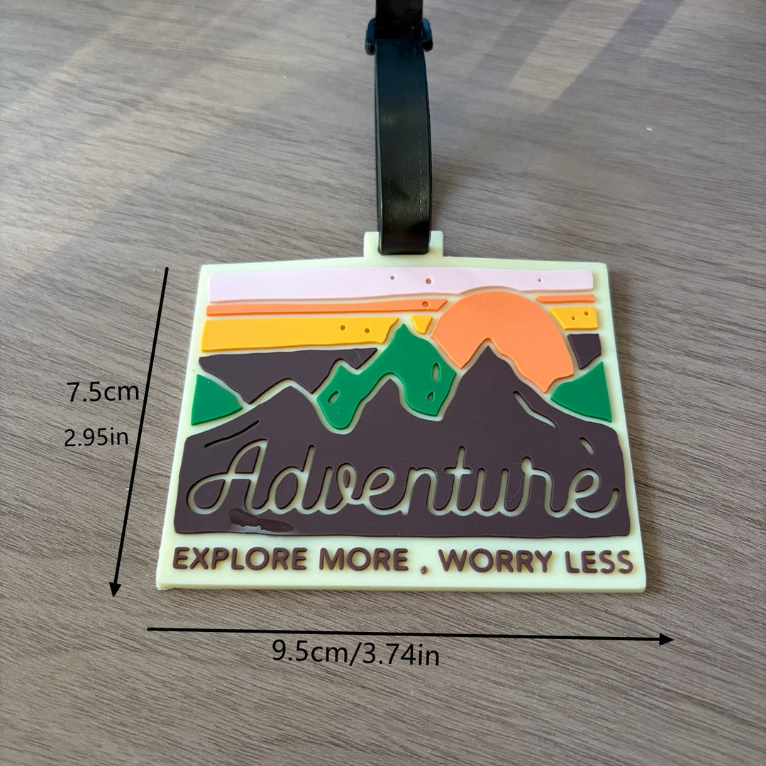 Adventure-Themed Luggage Tag Bowlift