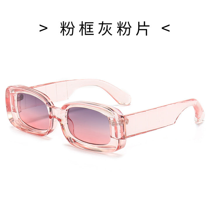 Women's Square Sunglasses with Transparent Frame Bowlift