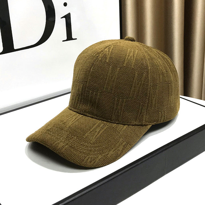 Women's Textured Fabric Baseball Cap Bowlift