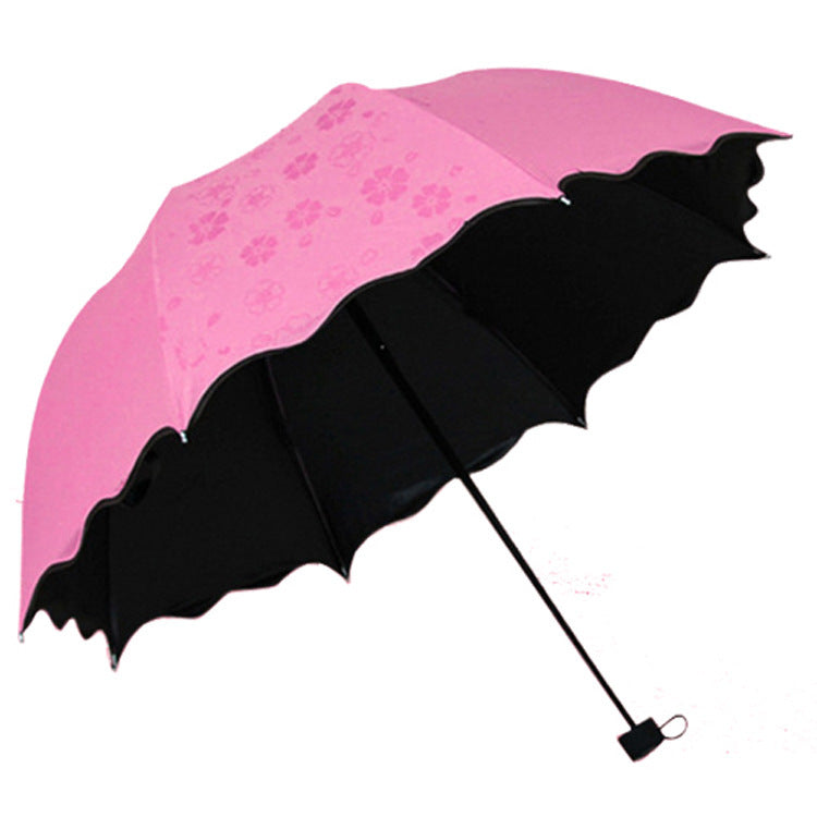 Ladies umbrella with elegant wave edge Bowlift
