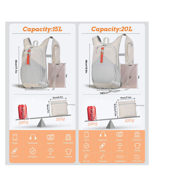 Versatile sports backpack with drink holder and safety compartment Bowlift