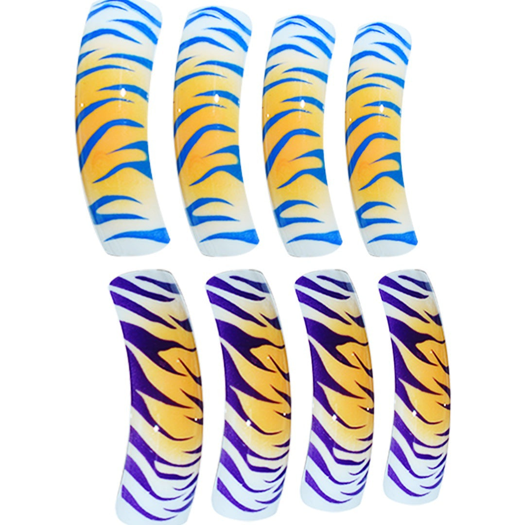 Artistic Tiger Print Press-On Nails Bowlift