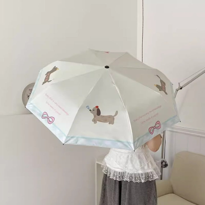 Women's compact umbrella in creative design Bowlift