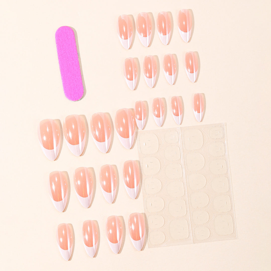 Premium Glossy Press-On Nail Extensions Bowlift