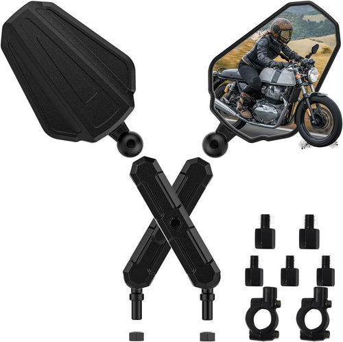 Adjustable Sport Motorcycle Mirrors Bowlift