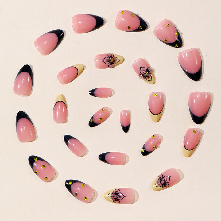 Artistic Floral Design Nail Art Bowlift