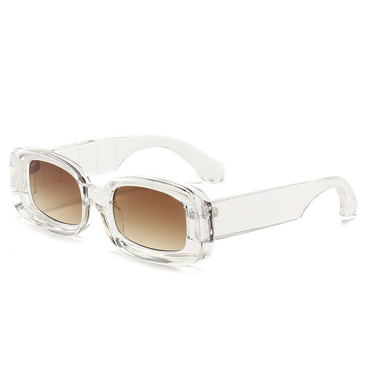 Women's Square Sunglasses with Transparent Frame Bowlift
